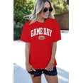 thumbnail image 3 of Football Shirts for Women Game Day Tshirt Sunday Football Graphic Tee Top Funday Shirt Blouse, 3 of 7