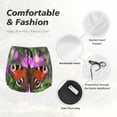 thumbnail image 4 of KLL Peacock butterfly Pattern Shorts Women,Athletic Shorts High Waisted Running Shorts Pocket Sporty Short Gym Elastic Workout Shorts-XX-Large, 4 of 7
