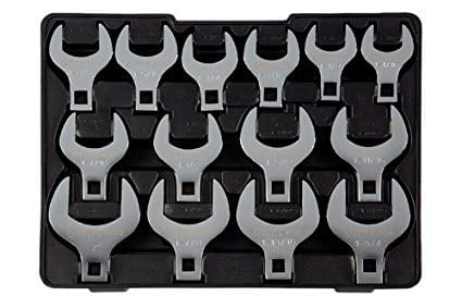 CROW FOOT WRENCH 14 PIECES 1/2" DRIVE SAE SIZE 1-1/16" TO 2" JUMBO CROWFOOT SET 
