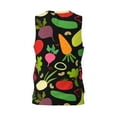 thumbnail image 3 of Easygdp Cartoon Vegetables Men's Mesh Basketball Jersey Quick Drying Sleeveless Shirts Fitted Muscle Tank Tops Sport Round Neck T-Shirt - 4X-Large, 3 of 9