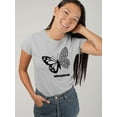 thumbnail image 2 of Butterfly W Leopard Print T-Shirt Women -Image by Shutterstock, Female XX-Large, 2 of 4