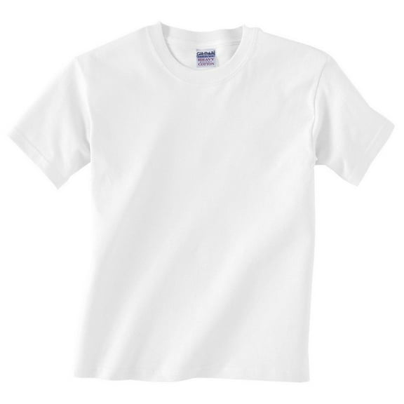 Gildan G510P Toddler Heavy Cotton T-Shirt, White, 4T, Pack Of 2, Boys Tshirts