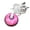 pink, variant on Janrevotw Pet Communication Button Dog Cat Trainer Call Hand Press Service Bells