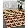 thumbnail image 3 of Ahgly Company Machine Washable Indoor Round Transitional Red Brown Area Rugs, 8' Round, 3 of 7