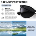 thumbnail image 3 of LOOIKOOS Retro Sunglasses for Women,2 Pack Womens Sun Glasses Polarized Trendy Sunglasses Classic, 3 of 7
