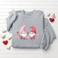 thumbnail image 6 of Womens Valentine's Day Gnome Sweatshirt Cute Oversized Graphic Print Shirt, Soft Casual Crewneck Sweater Holiday Gift for Her Gray,Size S, 6 of 6