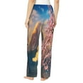 thumbnail image 3 of Junzan Cherry Blossoms Women'S Pajama Pants Drawstring Comfy Sleep Bottoms With Pockets, 3 of 9