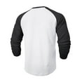thumbnail image 5 of IYTR Men's Henley Shirts Raglan Long Sleeve Baseball T-shirts Regular Fit Casual Tee Shirt Workout Gym Tops (White,XXL), 5 of 5