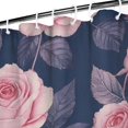 thumbnail image 3 of Pioneer Flower Floral Print Pattern Shower Curtain 36"x72" ,Bathroom Decorative Shower Curtains Set with 12 Hooks,Modern Waterproof Washable Shower Curtain, 3 of 6