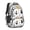 Cat and Fishbone, variant on Cat White Pattern Backpack for School, Cute School Bag with Adjustable Shoulder Straps and Padded Back, 16.9"x12.6"x5.9"