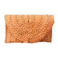 thumbnail image 2 of Bolsa de mano de paja para mujer, Bolsa de playa tejido bohemio, informal, para boda, fiesta, graduación (naranja) Ndcxsfigh Para Estrenar, 2 of 6