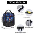 thumbnail image 4 of Lsque The Binding of Isaac Pattern Insulated Lunch Bag – Lunch Box with Thick Insulation & Food-Grade PEVA Lining, Functional Compartments & Detachable Handle, 4 of 7