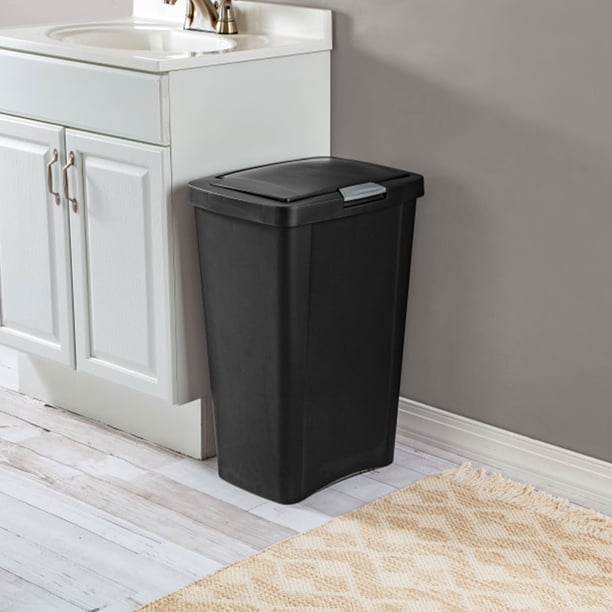 Sterilite 13 Gallon TouchTop Wastebasket with Titanium Latch
