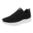 thumbnail image 6 of Women Retro Fashion Sneakers Mesh Upper Comfortable Non Slip Walking Shoes Arch Support Classic Shoes for Daily Work White Size 6.5, 6 of 6