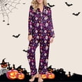 thumbnail image 2 of QHFBli Halloween Pajama Set Funny PJ Pant for Men Women Matching Couples Unisex, 2 of 5