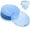 Blue, variant on ABPETE 100 Pcs Round Shell Slices, 1.97 Inch Pre-Drilled Fritillaria Shell Discs for Wind Chimes, Curtain Decor, Chandeliers and DIY Crafts,Orange