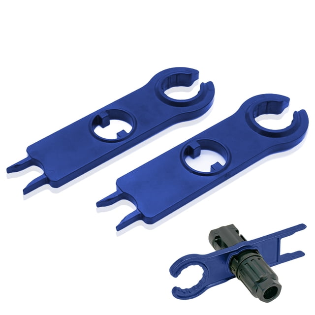 2-Piece Plug & Socket Disassembly Wrench for Solar MC4 Connectors Aluminum MC4 Connector Tool Set