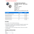 thumbnail image 2 of Front Wheel Hub Assembly Set - Compatible with 2003 - 2008 Pontiac Grand Prix 2004 2005 2006 2007, 2 of 2
