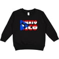 thumbnail image 2 of Inktastic Puerto Rico Flag in Text Toddler Sweatshirt, 2 of 4