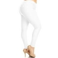 thumbnail image 2 of Women's Plus Size Full-Length Solid Jeggings, 2 of 4