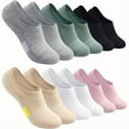 thumbnail image 2 of 6 Pairs of Men's and Women's Summer Large Size Simple Boat Socks Invisible Socks Casual Sports Shallow Mouth Short Socks., 2 of 9
