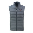 thumbnail image 2 of Men's Cutter & Buck Gray Auburn Tigers Evoke Hybrid Eco Softshell Recycled Full-Zip Vest, 2 of 3