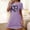 Purple, variant on VgaVtl Womens Sleep Shirts Under $10.00 Blue Short Short Sleeve Women's Nightgowns Plus Print Sleepwear