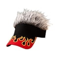 thumbnail image 4 of Gorra de béisbol con pelo sintético para mujer, estilo casual, ideal para fiestas, con visera y pelo sintético., 4 of 9
