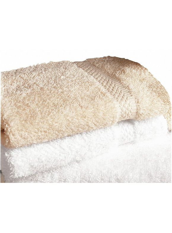 Martex Brentwood Wash Towel,Cotton,White,1-3/4 lb.,PK12  7132247