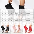thumbnail image 6 of Women's High Top Strappy Dressy Shoes Stiletto Heel Gladiator Sandals Open Toe Summer Mid Calf Boots Red Size 9.5, 6 of 6
