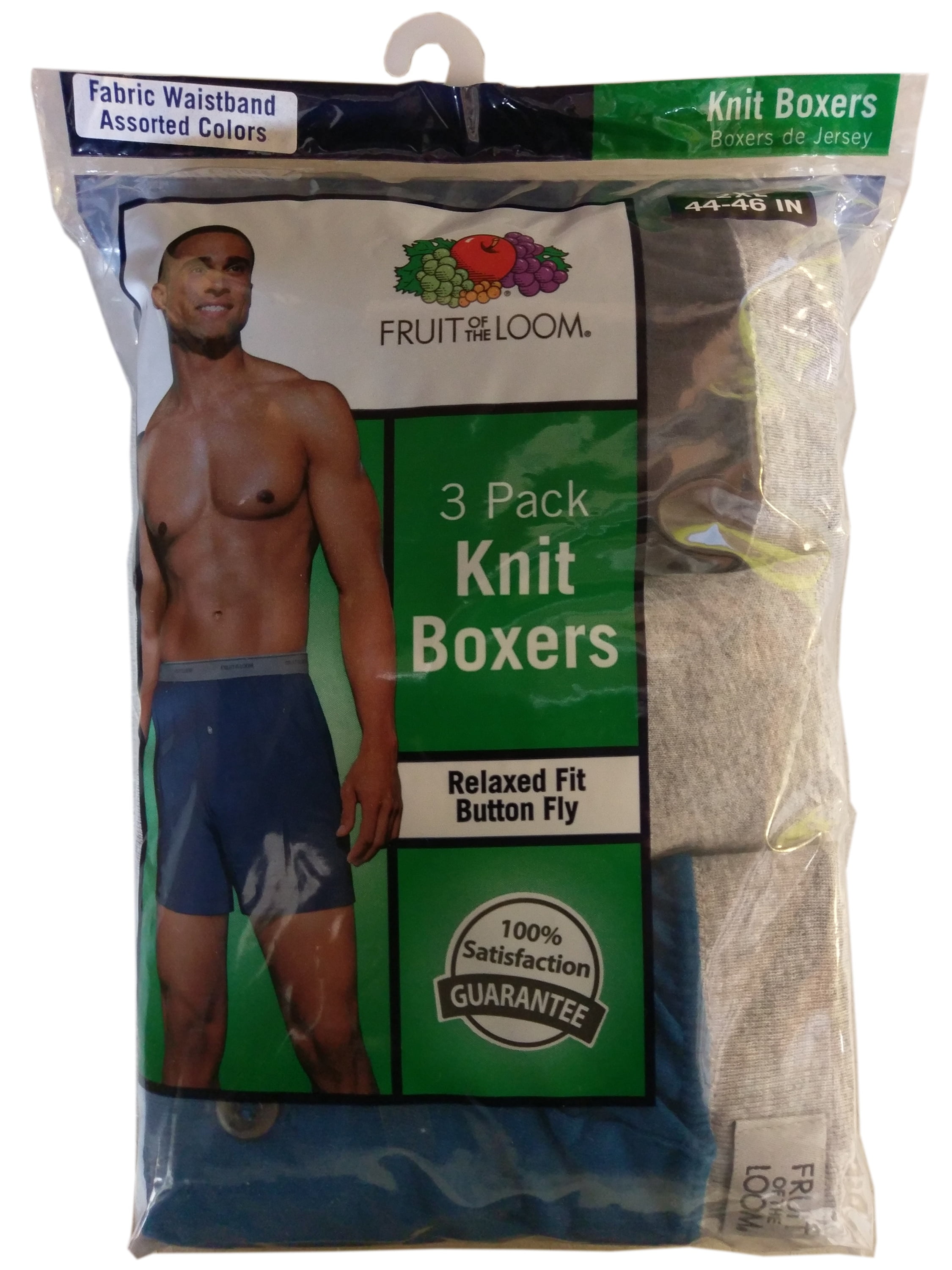 Fruit Of The Loom 3pack Knit Boxers Assorted Colors And Waistbands
