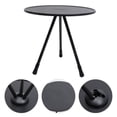 thumbnail image 1 of OUNONA Table Pliante Ronde Noire 1 Pce pour Pique-Nique et Barbecue Usage Extérieur, 1 of 8