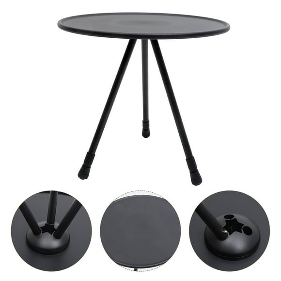 OULII Compact Portable Folding Table Metal Camping Table for Outdoor Beach Picnic and Bbq