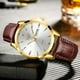 thumbnail image 3 of Reloj LIGE Reloj de cuero de lujo para hombre, 3 of 5