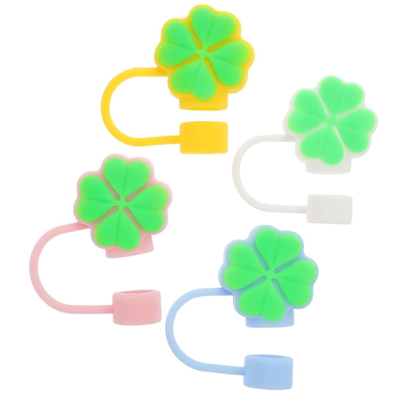 OULII Reusable Silicone Straw Toppers for Parties and Themed Celebrations, Cute and Drink Accessories