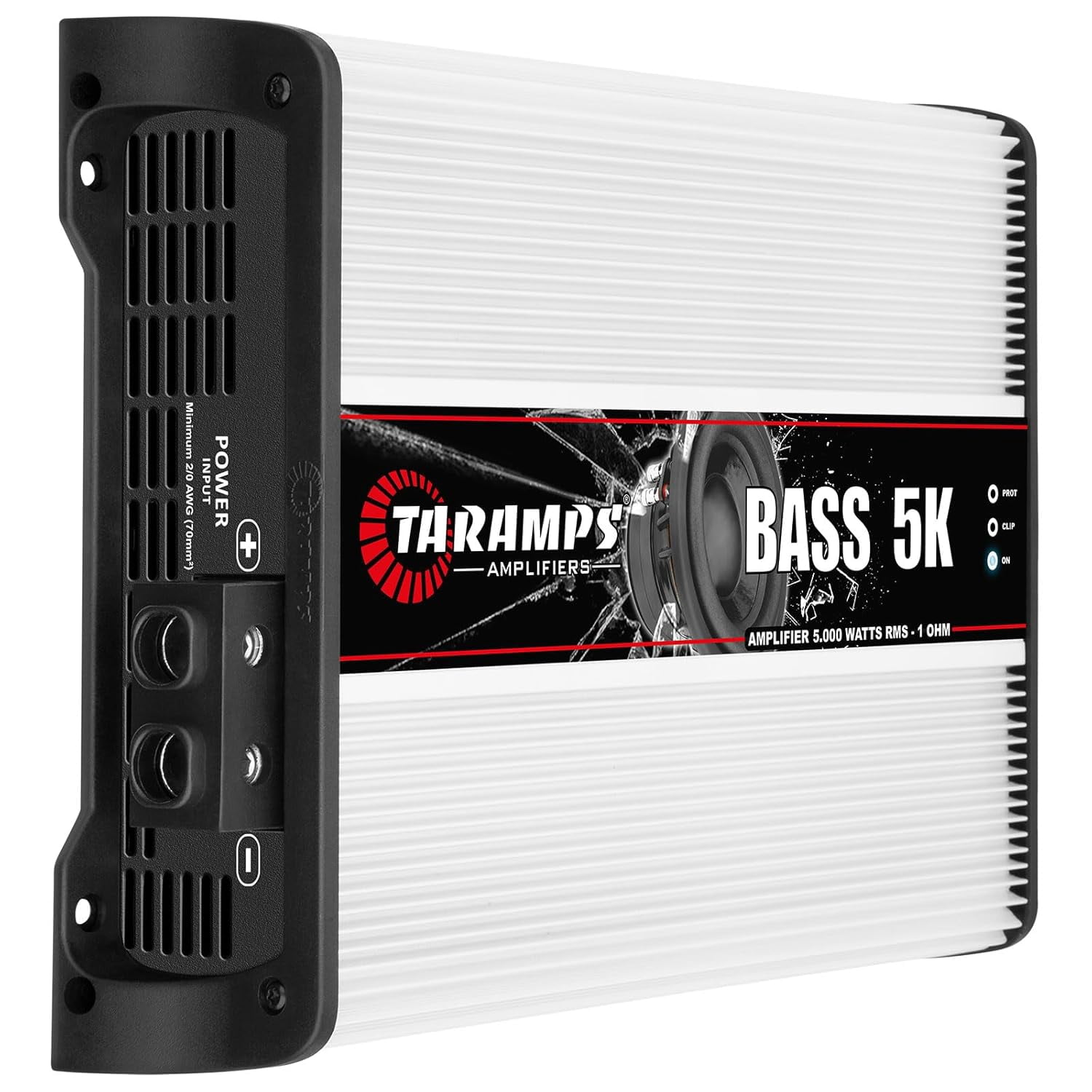 Taramps BASS 5K 1 Ohm 1 Channel 5000 Watts RMS MAX, Full Range Car Audio, Monoblock, LED Monitor Indicator, Class D Car  Amplifier