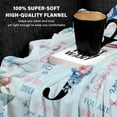 thumbnail image 4 of Flowers Letter J Flannel Blanket 50"x60", Monogrammed Gifts for Women Initial Gifts, Inspirational Personalized Initial Letter Blanket, Retirement Birthday Blanket for J Monogrammed Throws, 4 of 5