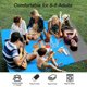 thumbnail image 3 of Anti Sand Beach Blanket Waterproof Beach Mat 210 x 200 cm 4 Fixing Corners Beach Mat Mat for Beach Travel Camping Hiking Picnic Vacation, 3 of 5