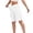 White #028, variant on Bermuda Shorts for Women Knee Length Casual Wide Leg Drawstring Hiking Work Summer Cargo Shorts with Pockets, S