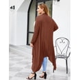 thumbnail image 5 of Zeagoo Women's Plus Size Cardigan Long Sleeve Duster Open Front Drape Lightweight Long Cardigans, 5 of 5
