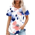 thumbnail image 1 of Tops de Ajuste Suelto para las Mujeres de Manga Corta Cuello Redondo Color Sólido, Estante de Imitación de Moda Casual, 1 of 6