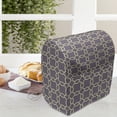 thumbnail image 3 of Geometric Stand Mixer Cover, Abstract Lines with Curvy Oval Shapes Traditional Chain Motifs Retro Style, Kitchen Appliance Organizer Bag Cover with Pockets, 5 Quarts, Pale Yellow Mauve, by Ambesonne, 3 of 4