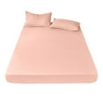 thumbnail image 1 of Clearance! Solid Color Japanese Yarn Dyed Single Bed Cover Pillowcase Set Bed Sheet and Pillow Case + 1 Pair, 1 of 4