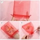 thumbnail image 3 of 100 bolsas de regalo de organza roja de 5x7, pequeñas bolsas de malla con cordón, tamaño mediano, para joyería, dulces, transparentes, a granel., 3 of 6
