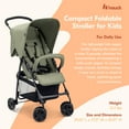 thumbnail image 2 of hauck Sport T13 Poussette Légère Compacte Pliable, Olive Foncé, 2 of 9