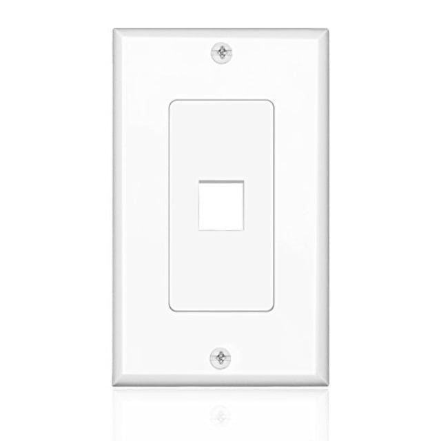 Tnp Keystone Wall Plate 5 Pack 1 Port Keystone Insert Jack