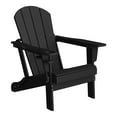 thumbnail image 6 of WestinTrends Nantucket Outdoor Patio HDPE Resin Folding Adirondack Chairs With Cup Holder and Phone Holder (Set of Two), Black, 6 of 16