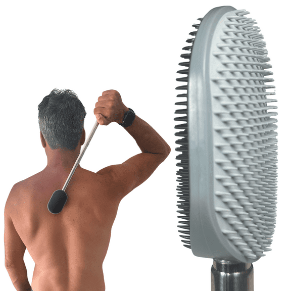 The Ultimate Extendable Body Scratcher, Back Scratcher, Scalp Massager, Exfoliator, Large Scratching Surface, Long Sturdy Handle