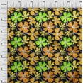 thumbnail image 3 of oneOone Rayon Orange Fabric Floral Quilting Supplies Print Sewing Fabric By The Yard 56 Inch Wide, 3 of 4