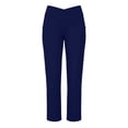 thumbnail image 5 of SeekIslan Women's Crossover Yoga Pants V Waist Straight Leg Pants with Pockets for Gym and Casual Daily, 5 of 6